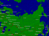 Russland Städte + Grenzen 1600x1200